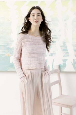 Strickset Pullover Lang Yarns ELLA mit Anleitung in garnwelt-Box