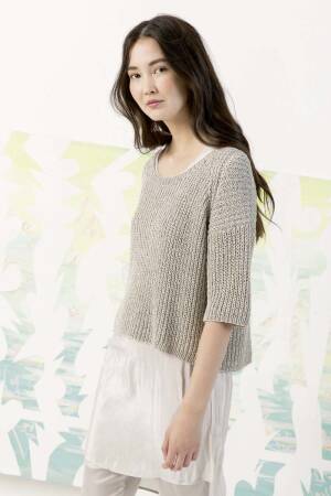 Strickset Pullover Lang Yarns LINO mit Anleitung in garnwelt-Box