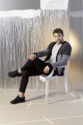 Knitting set Mens cardigan NORMA with knitting instructions in garnwelt box in size S