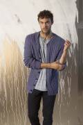 Knitting set Mens cardigan NORMA with knitting instructions in garnwelt box