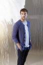 Knitting set Mens cardigan NORMA with knitting instructions in garnwelt box