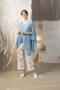 Knitting set Poncho  with knitting instructions in garnwelt box in size one size