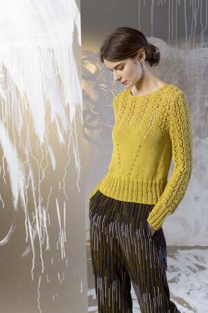 Strickset Pullover Lang Yarns GAIA mit Anleitung in garnwelt-Box