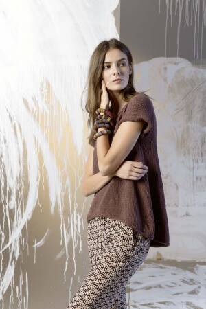 Strickset Kurzarmpullover Lang Yarns ORIGAMI mit Anleitung in garnwelt-Box S