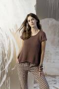 Knitting set Short-sleeved sweater  with knitting instructions in garnwelt box in size XL