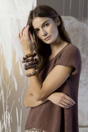Strickset Kette Lang Yarns FIORA mit Anleitung in garnwelt-Box ca 110 cm