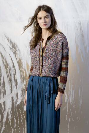 Strickset Jacke Lang Yarns ARIEN /FIORA mit Anleitung in garnwelt-Box S