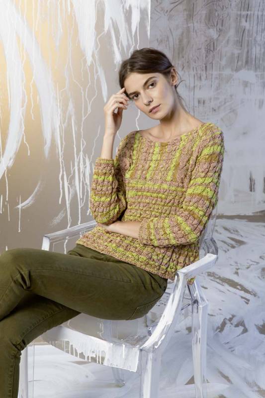 Strickset Pullover  mit Anleitung in garnwelt-Box in Größe S-M