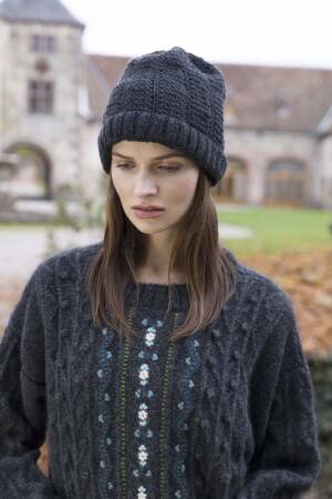 Strickset Mütze Lang Yarns CASHSOFT mit Anleitung in garnwelt-Box