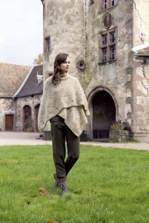 Strickset Stola Lang Yarns MOHAIR TREND / MOHAIR LUXE mit Anleitung in garnwelt-Box 122 x 51 cm