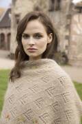 Strickset Stola Lang Yarns MOHAIR TREND / MOHAIR LUXE mit Anleitung in garnwelt-Box 122 x 51 cm
