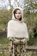 Knitting set Cape with hood  with knitting instructions...