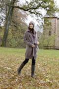 Strickset Lange Jacke Lang Yarns MILA / MOHAIR LUXE mit Anleitung in garnwelt-Box