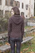 Strickset Pullover mit Kapuze Lang Yarns MAGIC TWEED / MOHAIR LUXE mit Anleitung in garnwelt-Box