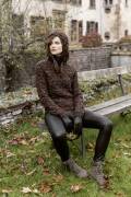 Strickset Pullover mit Kapuze Lang Yarns MAGIC TWEED / MOHAIR LUXE mit Anleitung in garnwelt-Box S