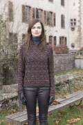 Strickset Pullover mit Kapuze Lang Yarns MAGIC TWEED / MOHAIR LUXE mit Anleitung in garnwelt-Box S