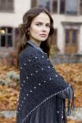 Knitting set Triangular shawl  with knitting instructions in garnwelt box