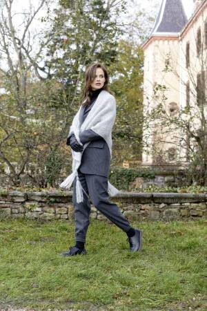 Strickset Dreiecktuch Lang Yarns MOHAIR TREND mit Anleitung in garnwelt-Box