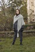 Knitting set Triangular shawl  with knitting instructions...