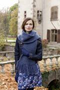 Strickset Schal Lang Yarns CASHMERE LIGHT mit Anleitung in garnwelt-Box ca 23 x 180 cm