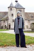 Strickset Schal Lang Yarns MOHAIR TREND / MERINO PERLINE mit Anleitung in garnwelt-Box ca 23 x 194 cm