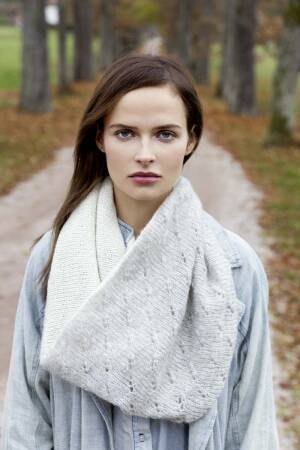 Strickset Loop Lang Yarns LUSSO / MERINO PERLINE mit Anleitung in garnwelt-Box ca 36 x 88 cm