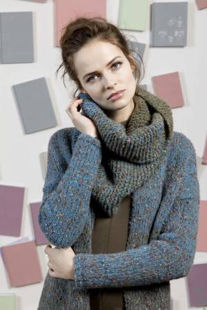 Knitting set Snood  with knitting instructions in garnwelt box