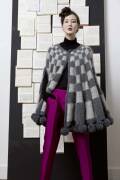Knitting set Poncho  with knitting instructions in...