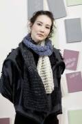 Strickset Schal Lang Yarns LUSSO mit Anleitung in garnwelt-Box ca 30 x 180 cm