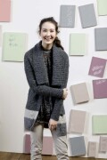 Knitting set Jacket  with knitting instructions in garnwelt box in size XL