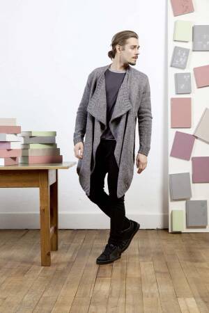 Strickset Jacke Lang Yarns YAK TWEED mit Anleitung in garnwelt-Box