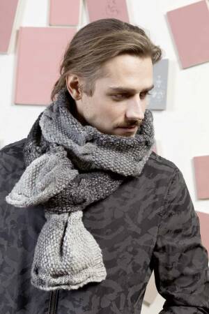 Strickset Schal Lang Yarns NOVA mit Anleitung in garnwelt-Box