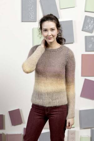 Knitting set Sweater  with knitting instructions in garnwelt box
