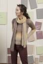 Knitting set Scarf  with knitting instructions in garnwelt box
