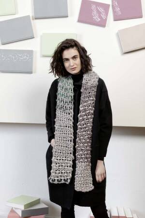 Strickset Schal Lang Yarns LUSSO mit Anleitung in garnwelt-Box