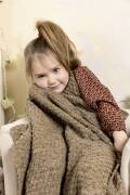 Strickset Babydecke Lang Yarns DONEGAL mit Anleitung in garnwelt-Box ca 82 x 80 cm