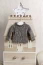 Knitting set Sweater DONEGAL with knitting instructions in garnwelt box in size 68-74