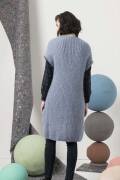 Knitting set Long waistcoat  with knitting instructions in garnwelt box in size S