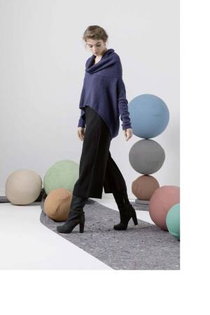 Strickset Oversize Pullover Lang Yarns VELLUTO mit Anleitung in garnwelt-Box S-M