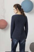 Strickset Pullover Lang Yarns MALOU LIGHT mit Anleitung in garnwelt-Box S