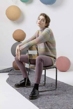 Strickset Pullover Lang Yarns MILA COLOR mit Anleitung in garnwelt-Box