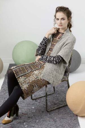 Strickset Jacke Lang Yarns ITALIAN TWEED mit Anleitung in garnwelt-Box