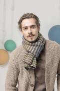 Knitting set Scarf  with knitting instructions in garnwelt box in size ca 24 x 160 cm
