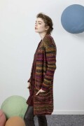 Knitting set Coat  with knitting instructions in garnwelt box in size L