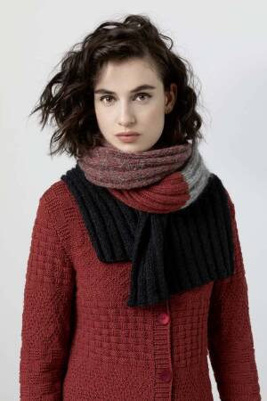 Strickset Schal Lang Yarns LUSSO mit Anleitung in garnwelt-Box