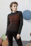 Strickset Pullover Lang Yarns NOVENA mit Anleitung in...