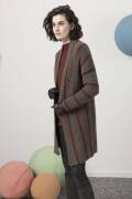 Knitting set Crocheted coat  with knitting instructions in garnwelt box