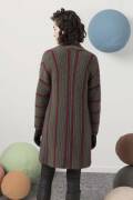 Knitting set Crocheted coat  with knitting instructions in garnwelt box