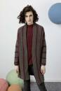 Knitting set Crocheted coat  with knitting instructions in garnwelt box
