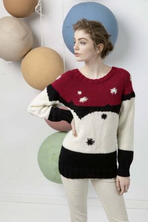 Strickset Pullover Lang Yarns CARPE DIEM mit Anleitung in garnwelt-Box S-M